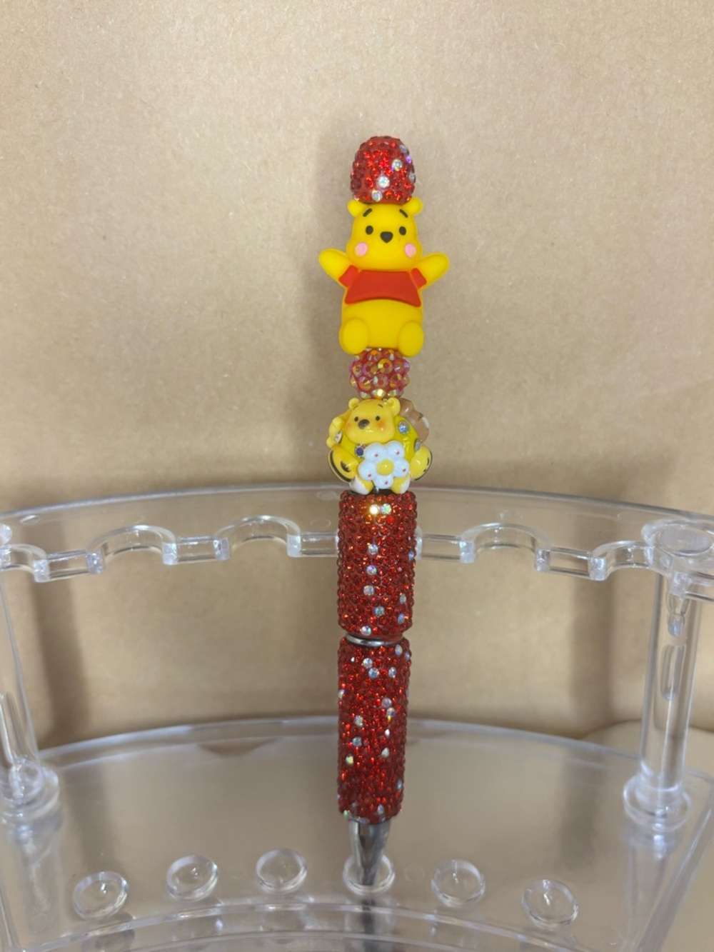Red Crystal Winnie the Pooh  Pen